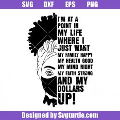 Afro Diva With Face Mask Svg