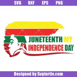 Afro Rainbow Svg, Juneteenth My Independence Day Svg