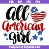 All American Girl Svg