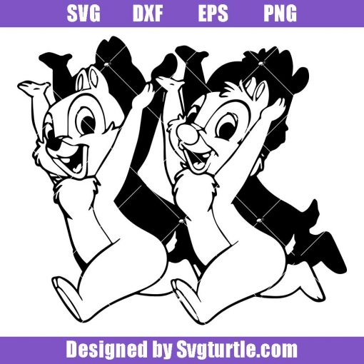 Chip and Dale Couple Svg