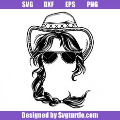 Cowgirl Sunglasses Svg, Cowboy Hat Svg, Farm Hipster Svg