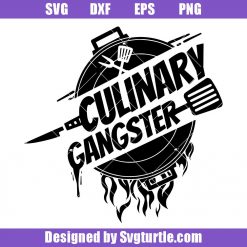Culinary Gangster Svg, Culinary Svg, Knives Chef Svg