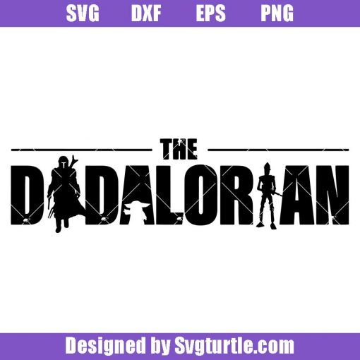 Dadalorian-svg,-the-mandalorian-svg,-star-war-logo-svg