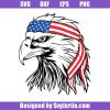Eagle-american-flag-bandana-svg,-eagle-4th-of-july-svg