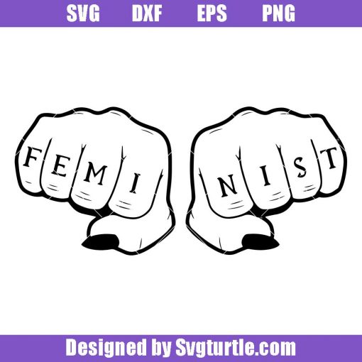 Feminist-fist-svg,-feminist-middle-finger-svg,-women's-rights-svg