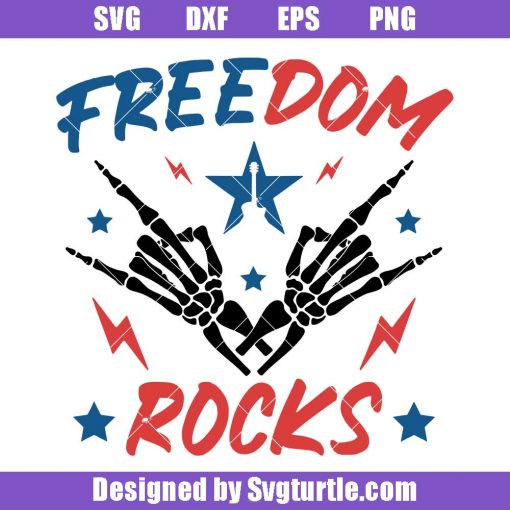 Freedom-rocks-svg,-4th-of-july-svg,-independence-day-svg