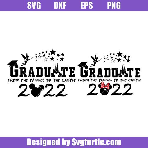 Graduation-senior-2022-bundle-svg,-graduate-tassel-to-castle-svg
