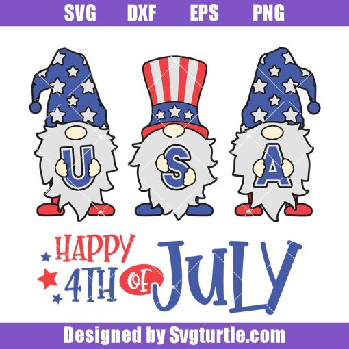 Happy-4th-of-july-gnomes-svg,-independence-day-svg
