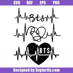 Heartbeat BTS Bundle Svg, Heartbeat Svg, Korean Band Svg