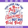 Hot Dog 4th of July Svg