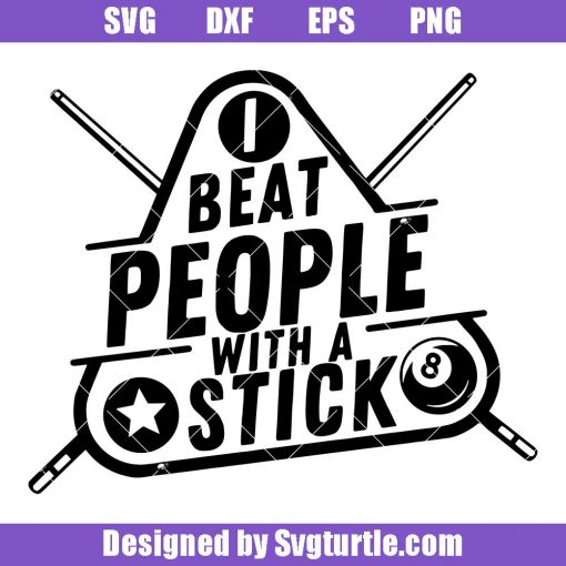 I Beat People With A Stick Svg