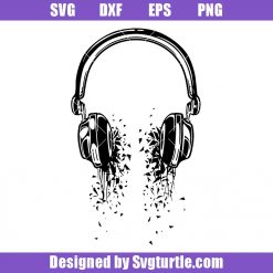 Music-beats-svg,-static-headphones-svg,-vibrant-audio-svg