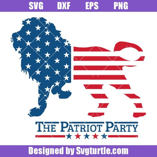 Patriot Lion Svg