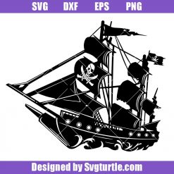 Pirate of the Caribbean Black Pearl Boat Svg, Pirate Ship Svg