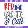 Red white & Cute Svg