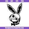 Skeleton-play-boy-svg,--skull-bunny-bow-tie-svg,-rabbit-skull-svg