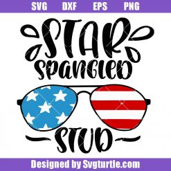 Star Spangled Stud Svg, American Stud Svg, 4th of July Svg