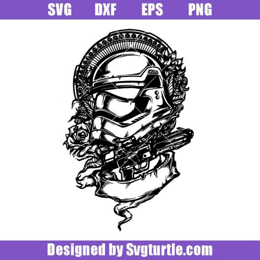 Stormtroopers-with-flower-svg,-stormtrooper-helmet-svg