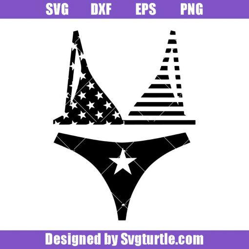 Swimsuits American Flag Svg