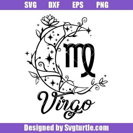The-crescent-moon-zodiac-virgo-svg,-virgo-zodiac-tattoo-svg