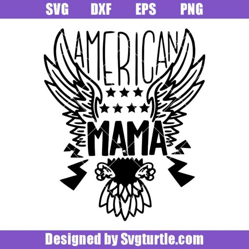 Usa-stars-eagle-wings-svg,-american-mama-svg,-patriotic-svg