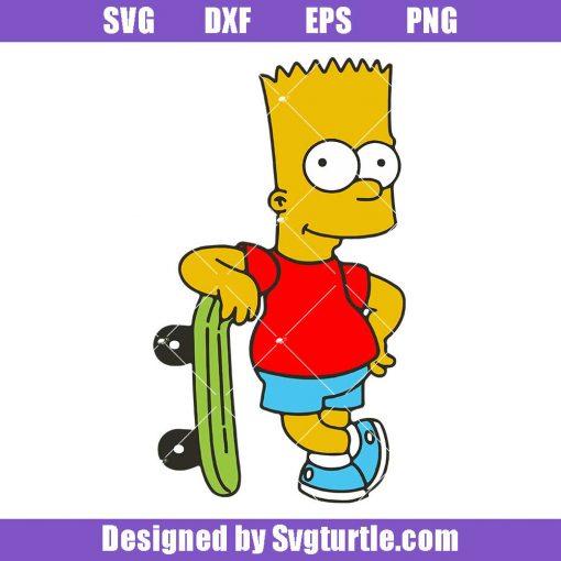 Bart-simspon-with-skateboard-svg,-the-simspon-svg,-cartoon-svg
