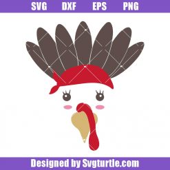 Funny Thanksgiving Svg, Thanksgiving Turkey Svg, Turkey Face Svg