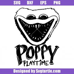 Poppy Playtime Huggy Wuggy Svg, Huggy Wuggy Face Svg