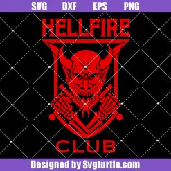 Red Hellfire Club Svg, Hellfire Club Logo Svg, Stranger Things 4 Svg