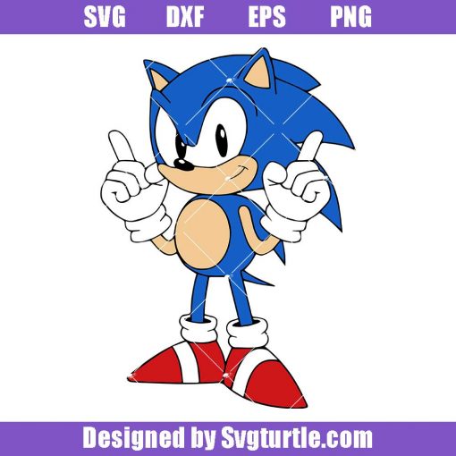 Sonic Hedgehog Svg