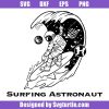 Surfing Astronaut Svg