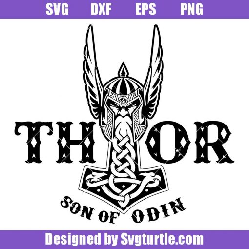 Thor-son-of-odin-svg,-thor-hammer-svg,-viking-warrior-svg