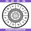 Zodiac-circle-with-horoscope-signs-svg,-astrology-symbols-svg