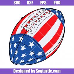 American Flag Football Svg, Football Svg, 4th od July Svg