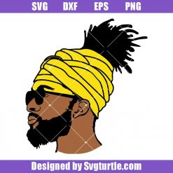 Black Man With Dreadlocks Svg, Afro Man Svg, Headband Svg