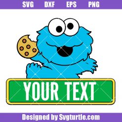 Cookies-monster-personalized-birthday-banner-svg,-birthday-svg