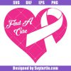 Find-a-cure-heart-svg,-breast-cancer-awareness-ribbon-svg