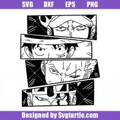 Law Luffy Zoro Kid One Piece Svg, Japanese Manga Svg