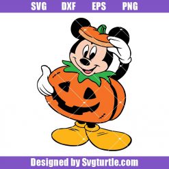 Mickey in Halloween Costume Svg, Mickey Mouse Pumpkin Svg