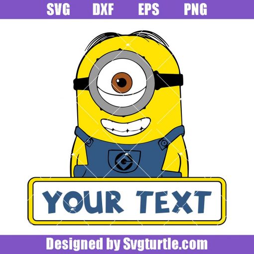 Minions Personalized Birthday Banner Minions Svg