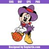 Minnie Mouse in Halloween Costume Svg