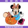 Minnie Mouse with Pumpkin Lights Svg