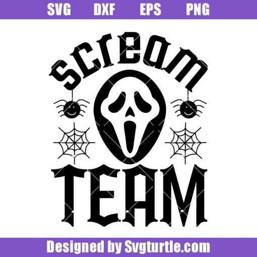 Scream-team-svg,-scream-face-svg,-scream-halloween-svg