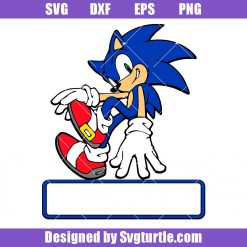 Sonic Custom Name Svg
