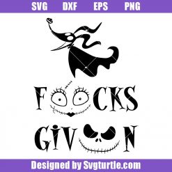Zero Nightmare Before Christmas Fucks Given Svg, Horror Characters Svg