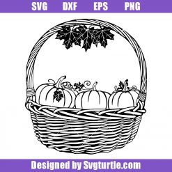 Autumn Pumpkins Svg, Pumpkin Basket Svg, Fall Svg