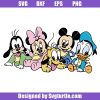 Baby mickey and cute friends svg