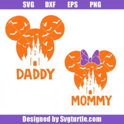 Bundle-halloween-daddy-and-mommy-svg,-halloween-mouse-svg