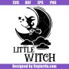Cute-little-witch-svg,-cute-witch-halloween-svg,-witch-and-moon-svg