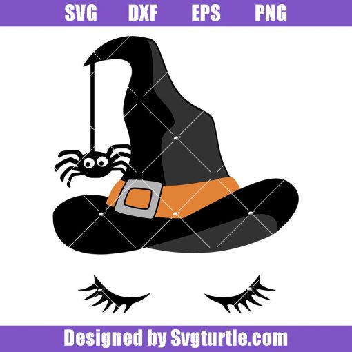 Cute Witch Face Svg